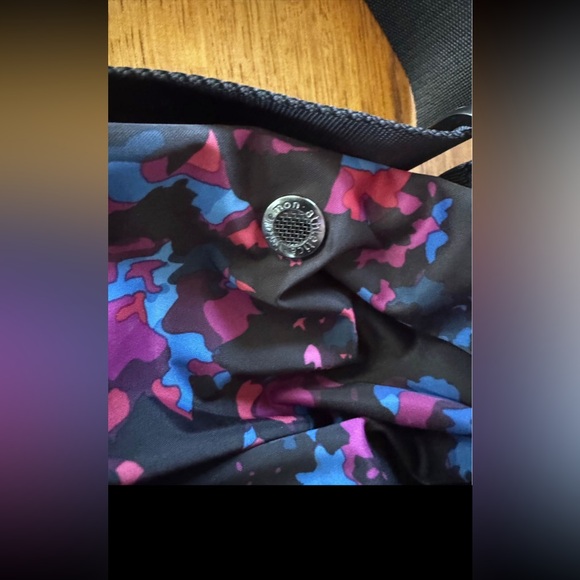 Lululemon The Yoga Mat Bag carry bag shoulder strap splatter purple blue black - Picture 5 of 5